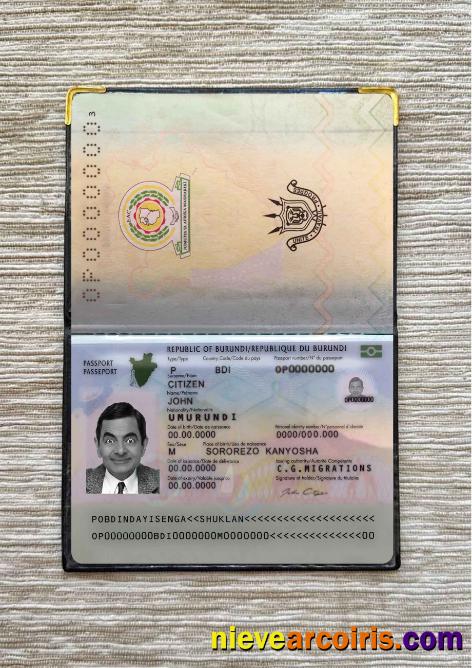 Burundi passport (2019-present) photolook